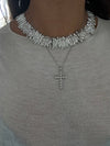 Necklace croce Amanda argento