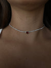 Choker cuore di luce rosso