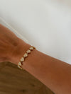 Bracciale cuoricini oro