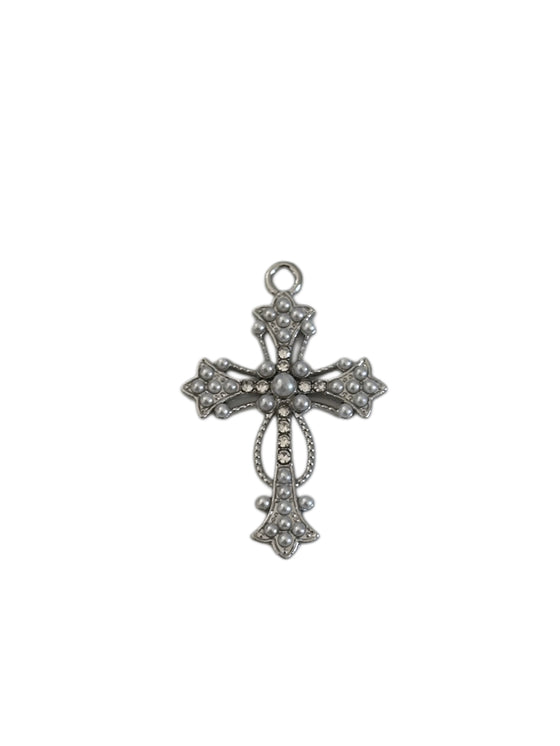 Ciondolo croce perline - aria accessorize