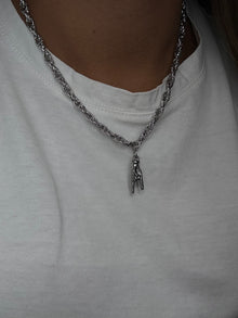  Collana tiè argento - aria accessorize