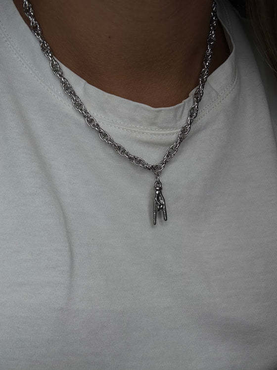Collana tiè argento