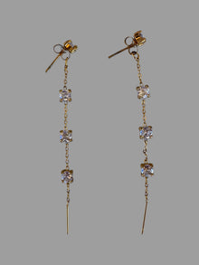  Orecchini saliscendi oro
