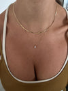 Collana doppio filo oro