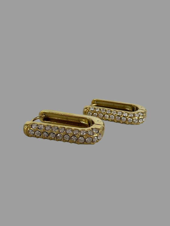 Orecchini rettangolo oro