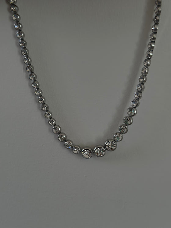 Choker bon bon argento