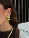 Orecchini foglia oro