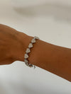 Bracciale cuoricini argento