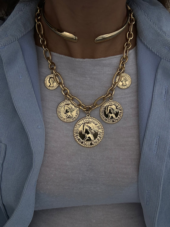Collana moneta gold