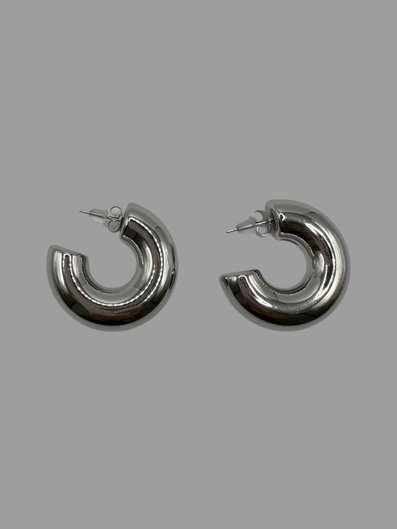 Orecchini basic big argento