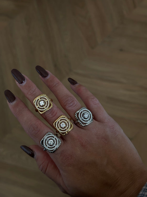 Anello celine argento