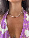 Collana pearls rosa