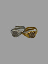 Anello mignolo/falange tondo argento