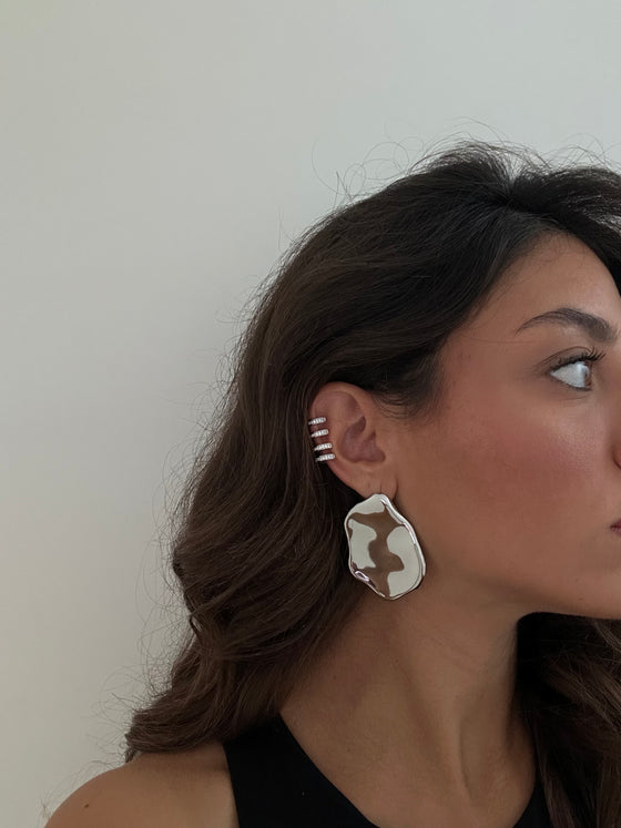 Earcuff Malesia argento