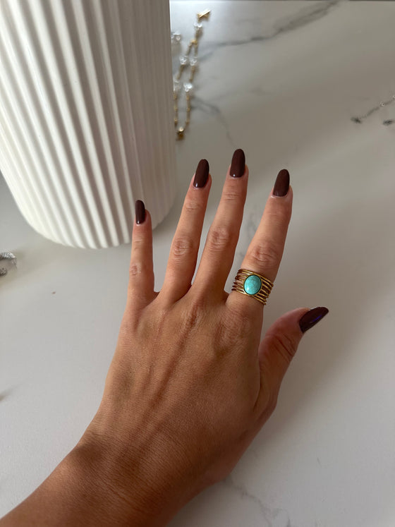 Anello encanta azzurro