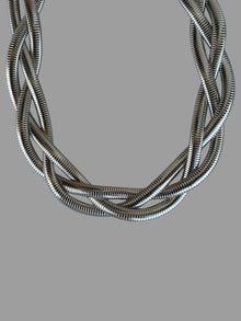  Choker intreccio argento