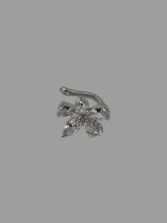 Earcuff fiorellino argento