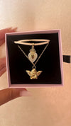 Necklace angelo custode oro/argento