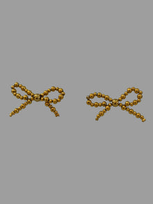  Orecchini fiocco oro