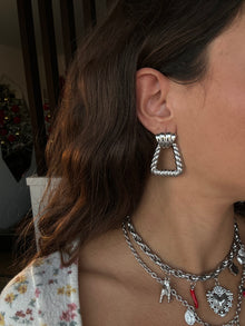  Orecchini clessidra argento