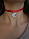 Choker perlina argento