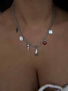  Collana fortunella argento