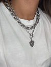 Collana intreccio big argento