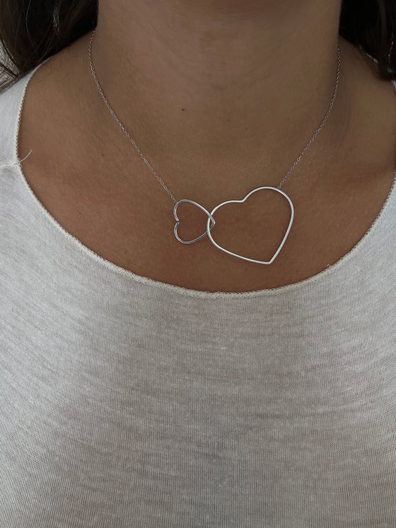 Girocollo cuoricini argento
