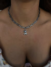 Collana / choker mafalda argento