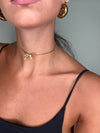 Choker fiocco oro