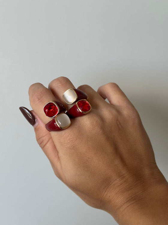 Anello margi rosso