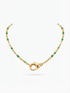 Necklace gancio verde