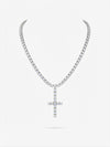 Croce zirconata argento