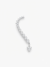 Orecchino e cuff heart argento
