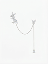 Orecchino e cuff ariel argento