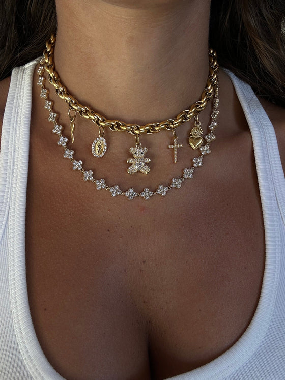 Collana mantra argento