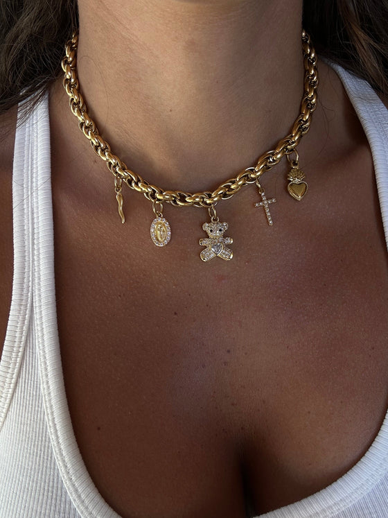 Collana mantra oro