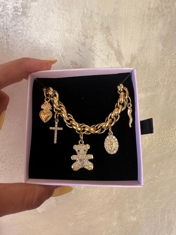 Collana mantra oro