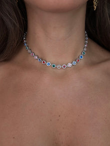  Girocollo Morgana multicolor argento - aria accessorize