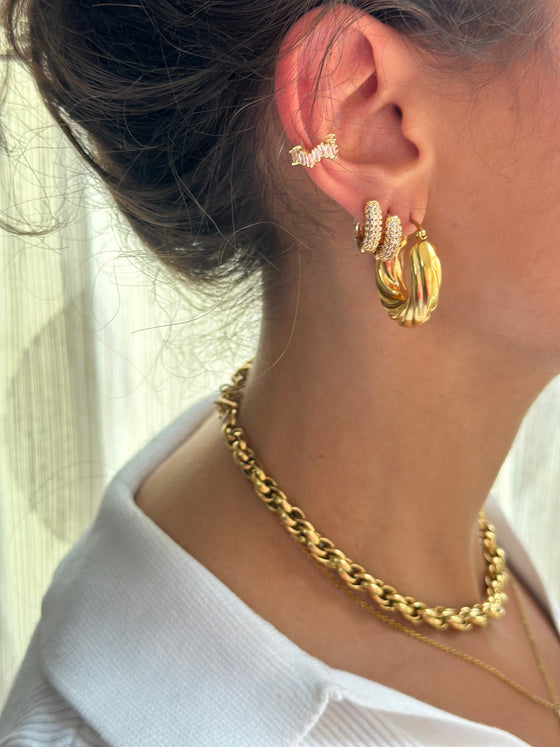 Cerchietti in zircone oro