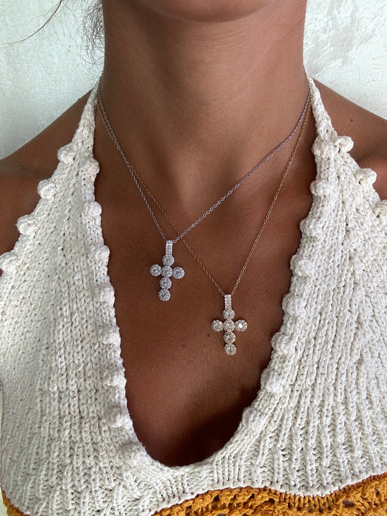 Necklace croce Ines argento