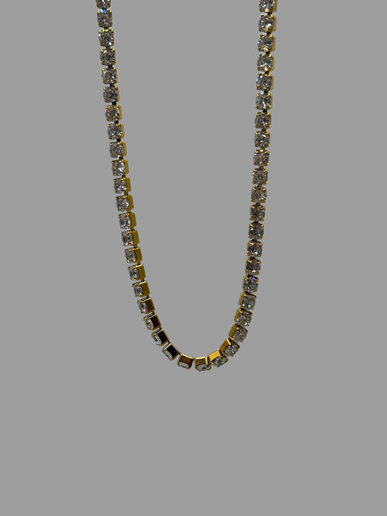 Choker in zirconi oro