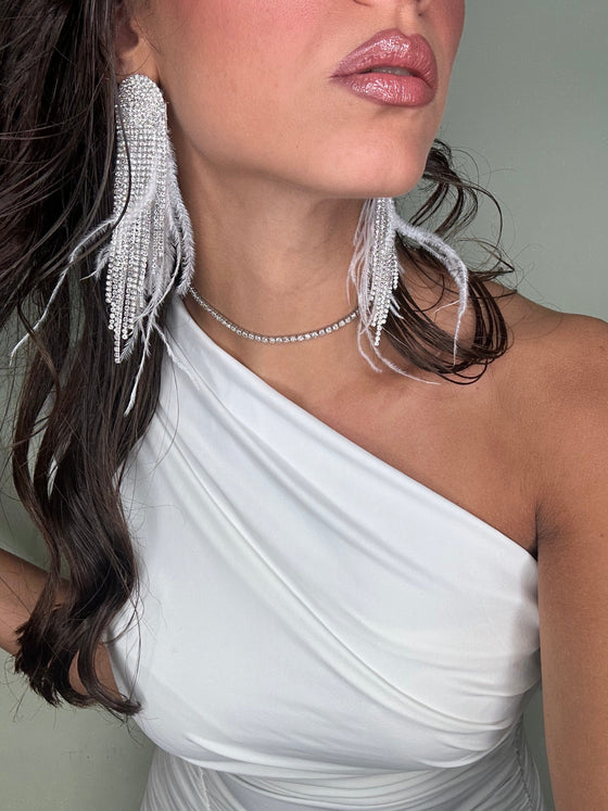 Choker in zirconi argento