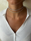 Choker in zirconi argento