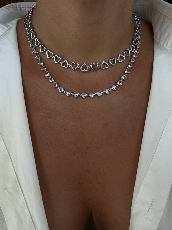 Girocollo amore argento
