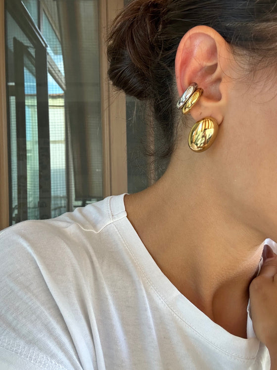 Earcuff basic mini argento