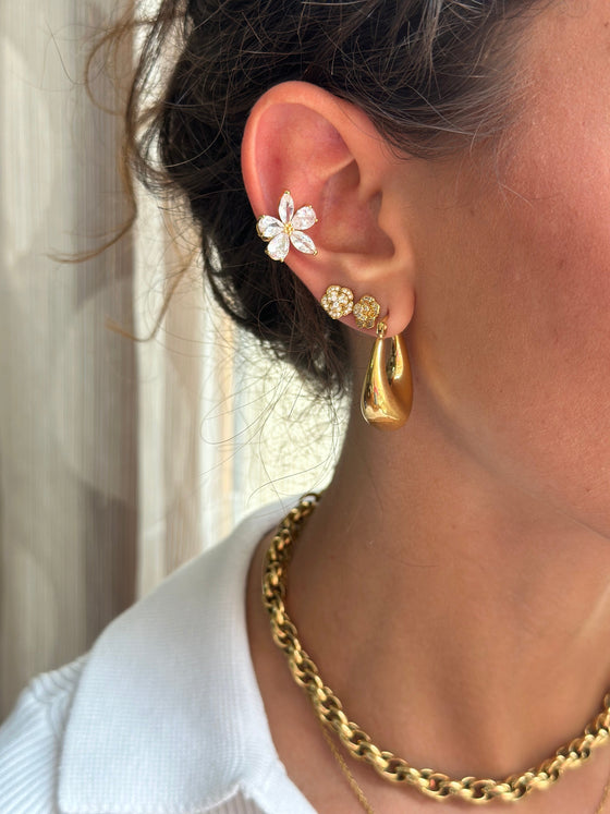 Earcuff fiorellino oro
