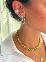 Earcuff fiorellino argento