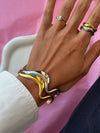 Bracciale onda argento