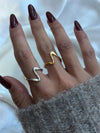 Anello onda argento
